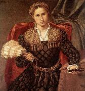 Lorenzo Lotto Portrait of Laura da Pola oil on canvas